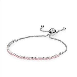 Pink Pandora Strand Bracelet